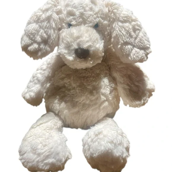 Mary Meyer Fluffy Floppy Cream Dog Plush – 8” Soft Cuddly Puppy - Picture 2 of 6